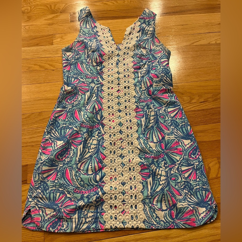 Lilly Pulitzer Blue and Pink Size 6 Women’s Dress Like New